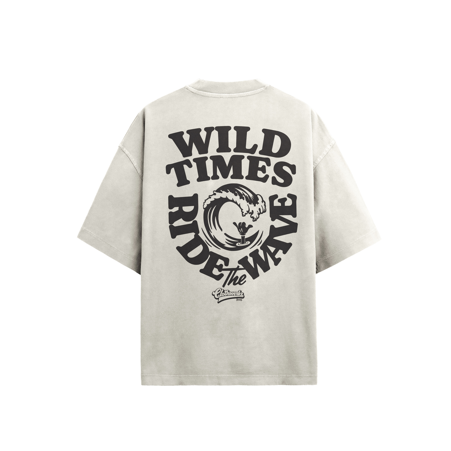 WILD TIMES OVERSIZE T-Shirt - WASHED BLACK