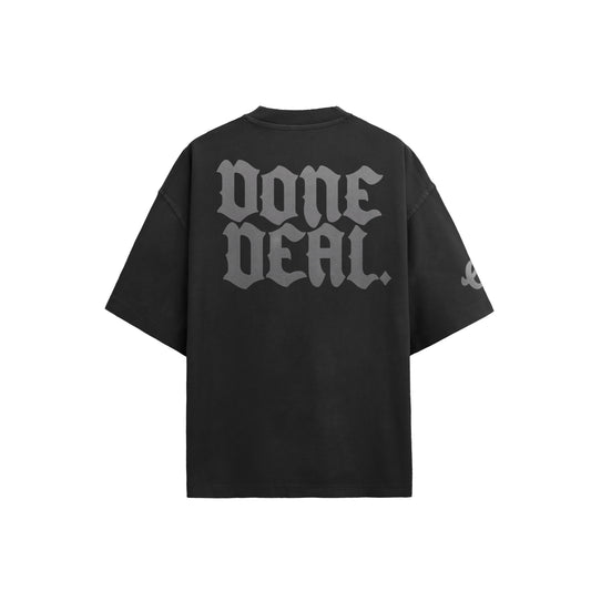 DONE DEAL OVERSIZE T-Shirt - WASHED BLACK