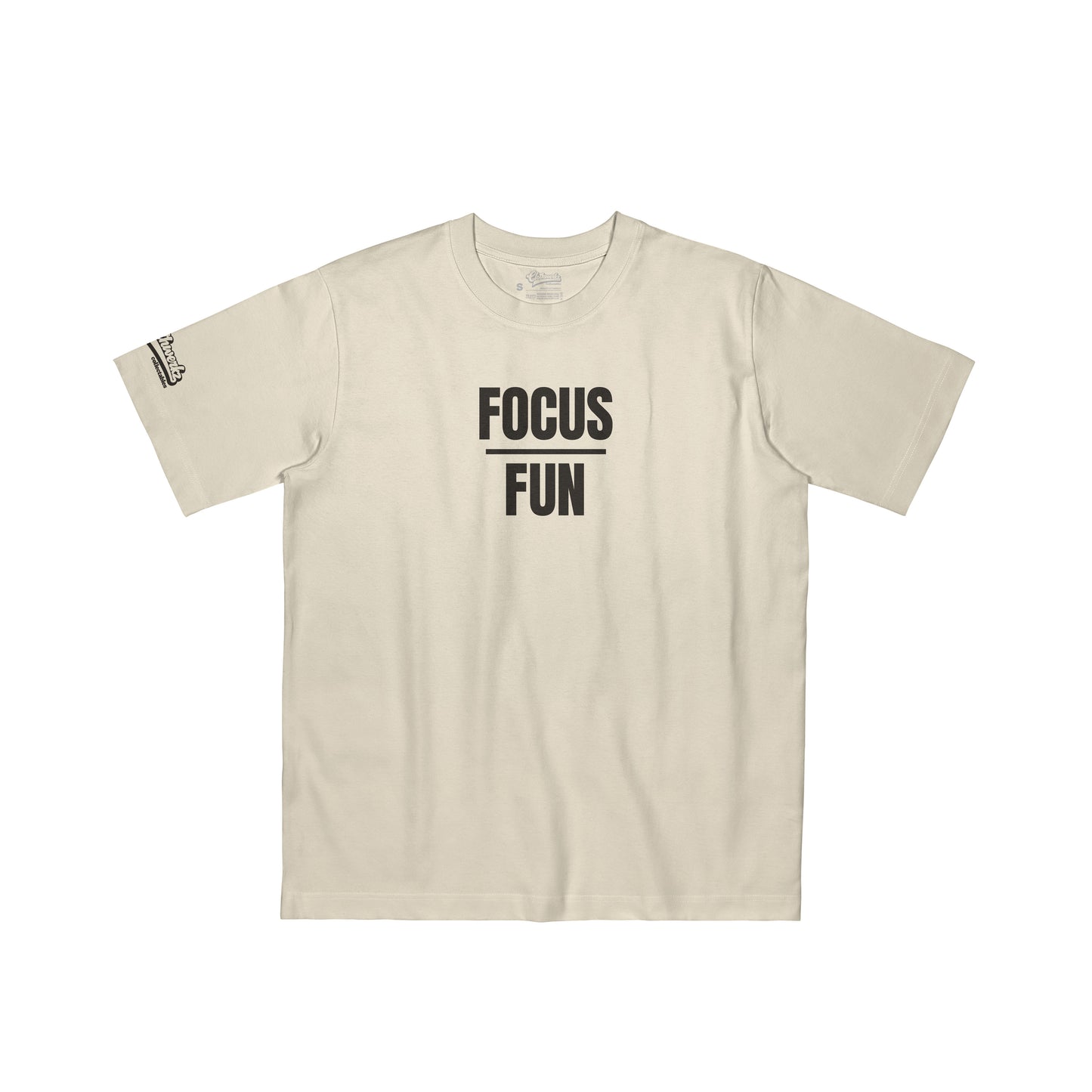 FOCUS OVER FUN. T-Shirt - Black