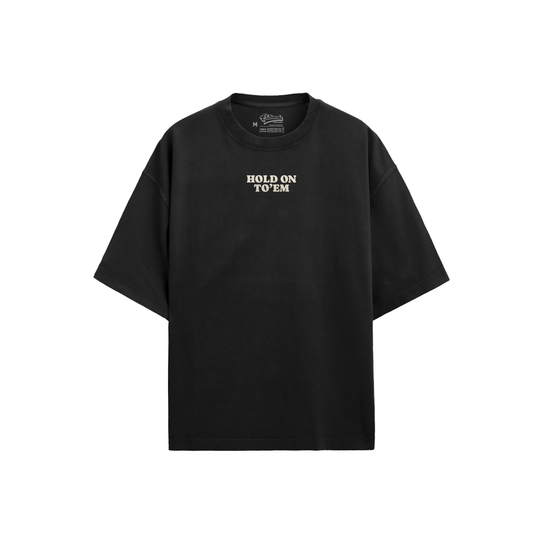 WILD TIMES OVERSIZE T-Shirt - WASHED BLACK